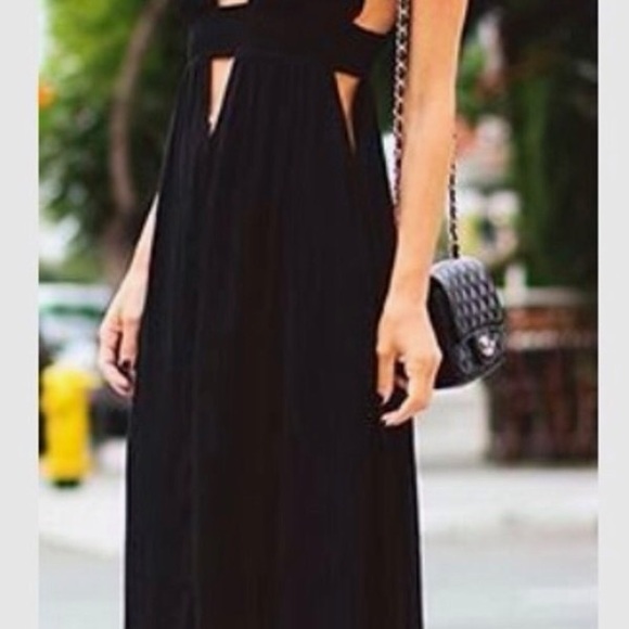 Indah Anjeli empire maxi dress black xs - Picture 5 of 7